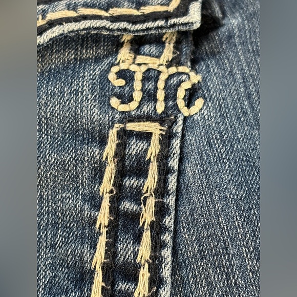 Miss Me Women’s Blue Jeans Size 30 Bootcut Stretch Denim YKK Zipper - Picture 14 of 14